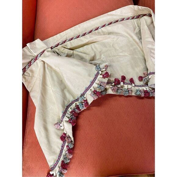 Classic Window Treatment Two Panel Currains Valance Tessels 36”W x 100”L Custom - Picture 11 of 11